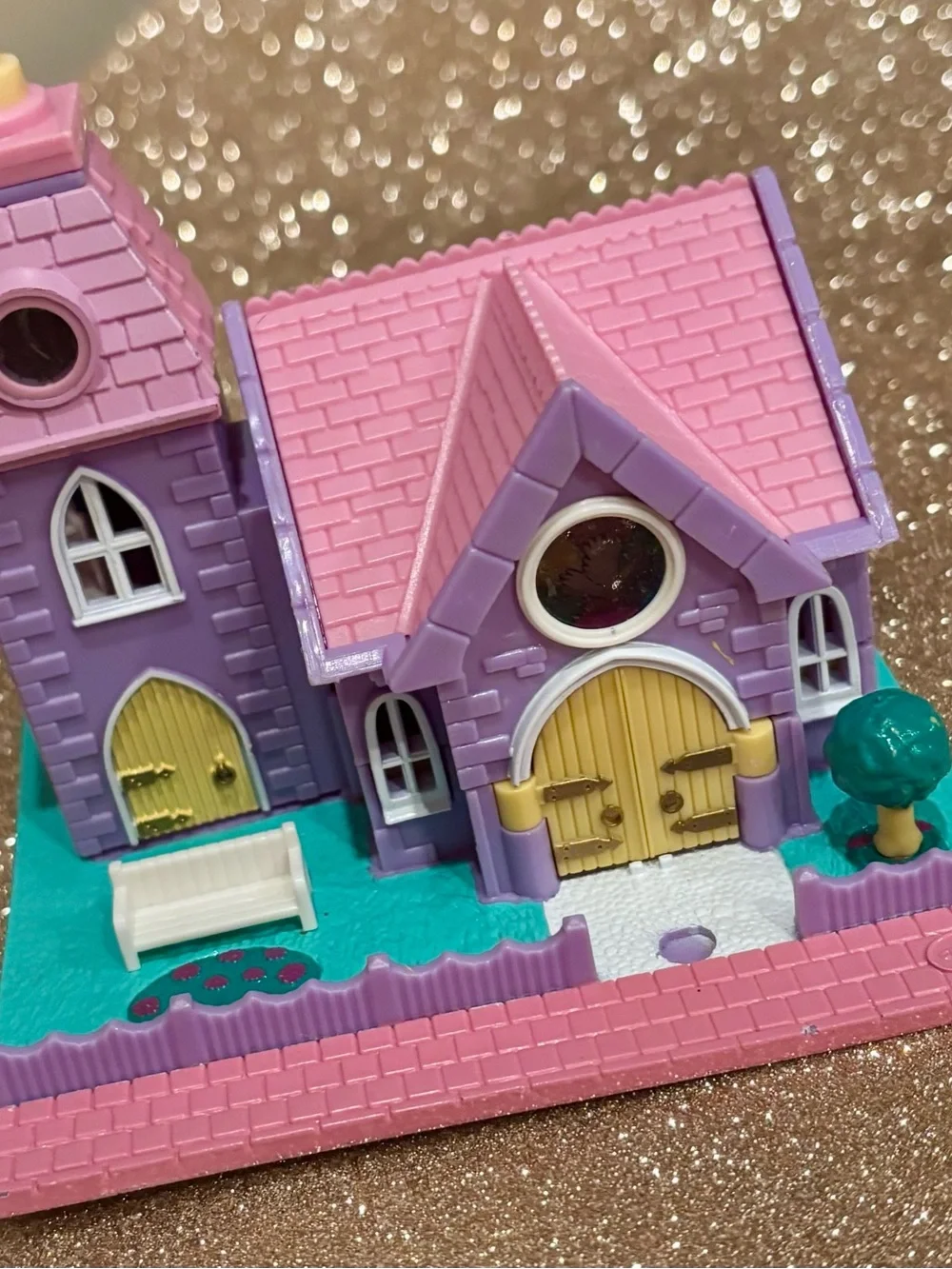 Vintage 1993 Polly Pocket Light-up Wedding Chapel by Blue Bird Toys Inc